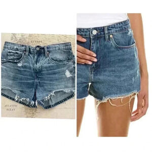 BlankNYC Women’s Barrow Nonstretch High Waist Denim Shorts Size 26